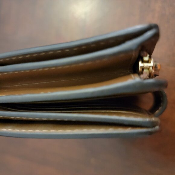 New Coach Medium Corner Zip Wallet In Signature Canvas Brown - Picture 7 of 7